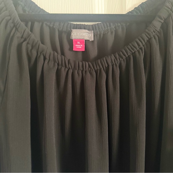 Vince Camuto Ruffle Sleeve Tie Waist Blouse - Picture 7 of 12